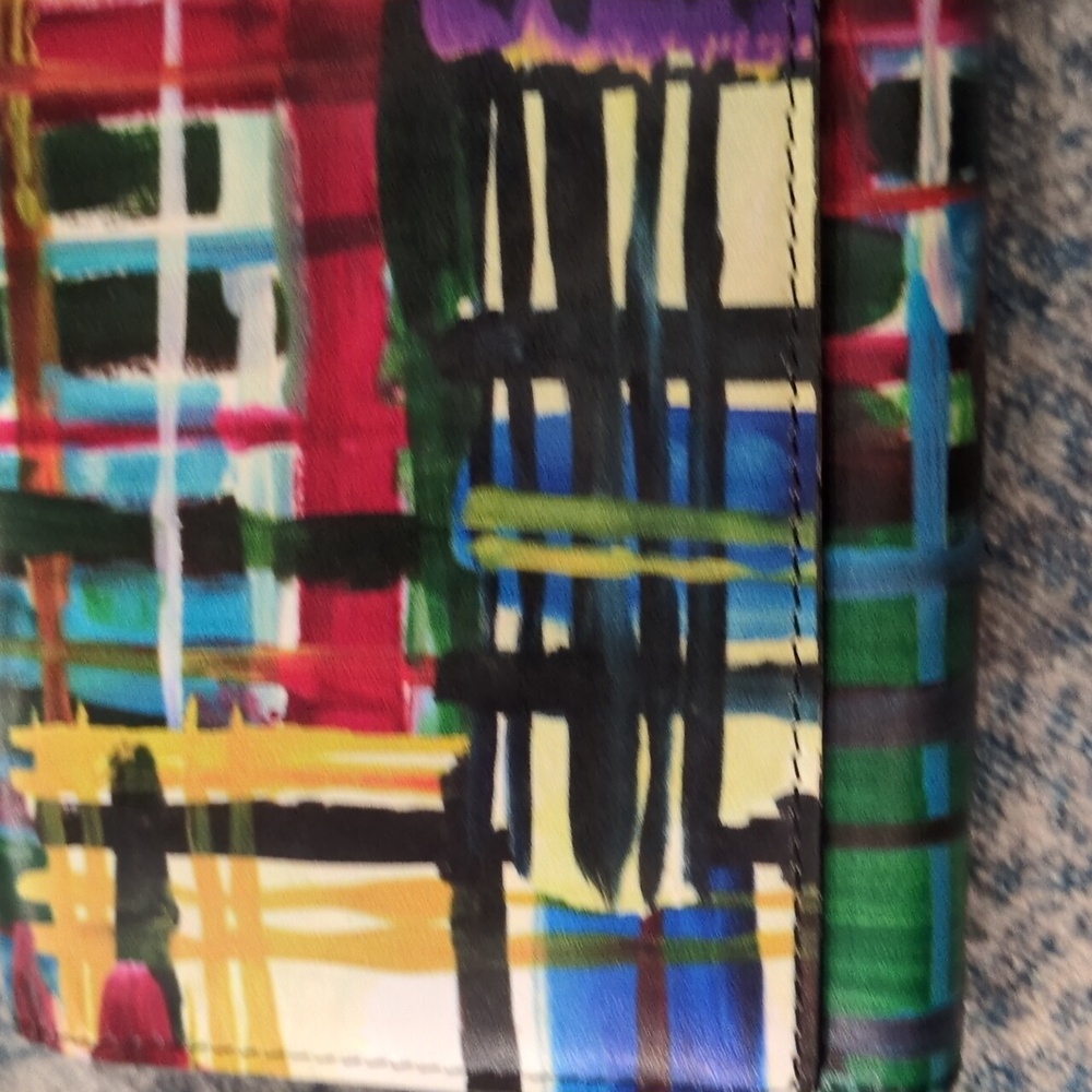 Vivienne Westwood Ernst Haeckel &Honey Tartan Plaid Graffiti Long Leather Wallet - Picture 13 of 16
